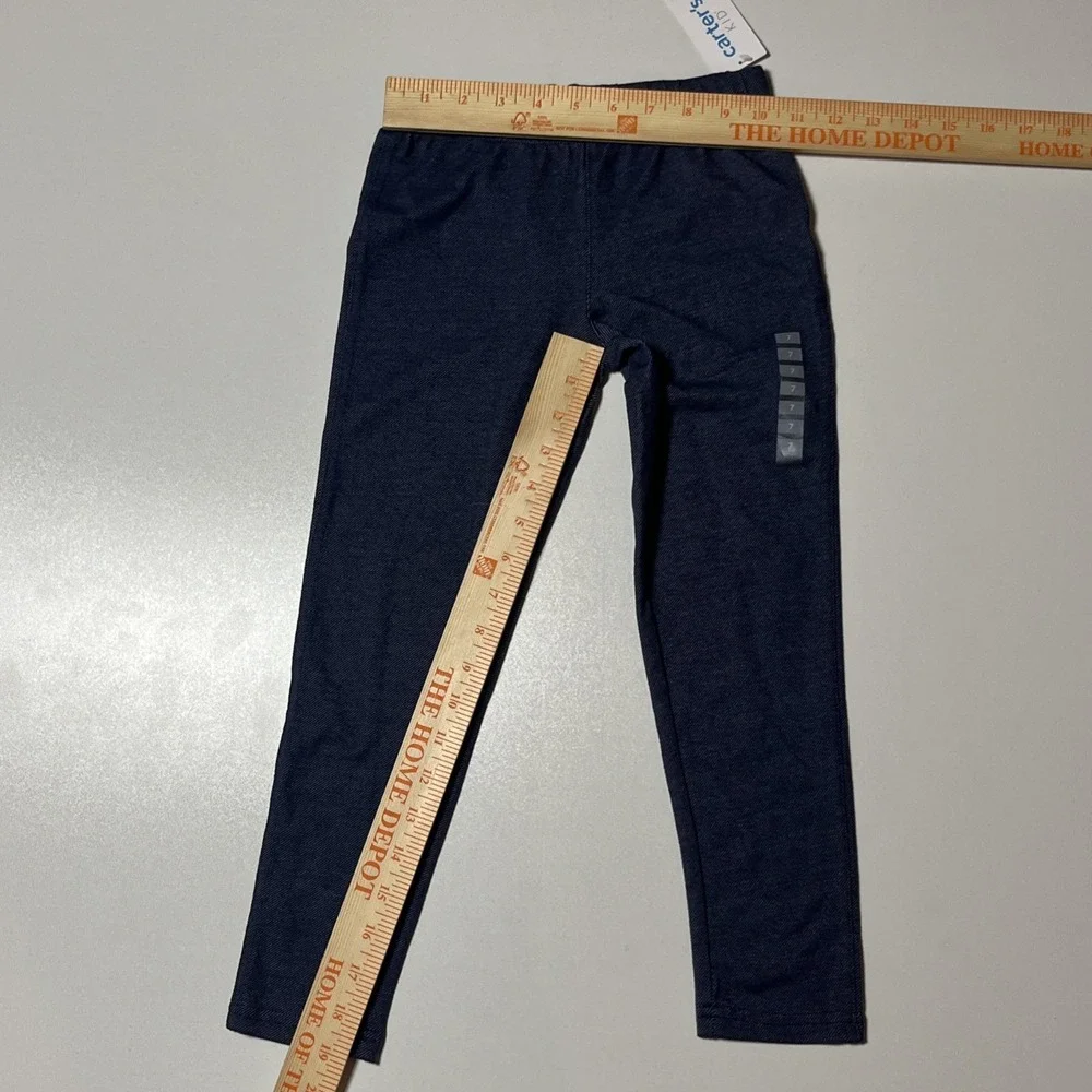 Carter's Pull On Jeggings Size 7/7A Blue Denim Look Lightweight Stretch Pant NWT